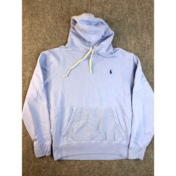 Polo Ralph Lauren Other - Polo Ralph Lauren Mens Size M Blue Fleece Hoodie Pullover Sweatshirt Embroidered